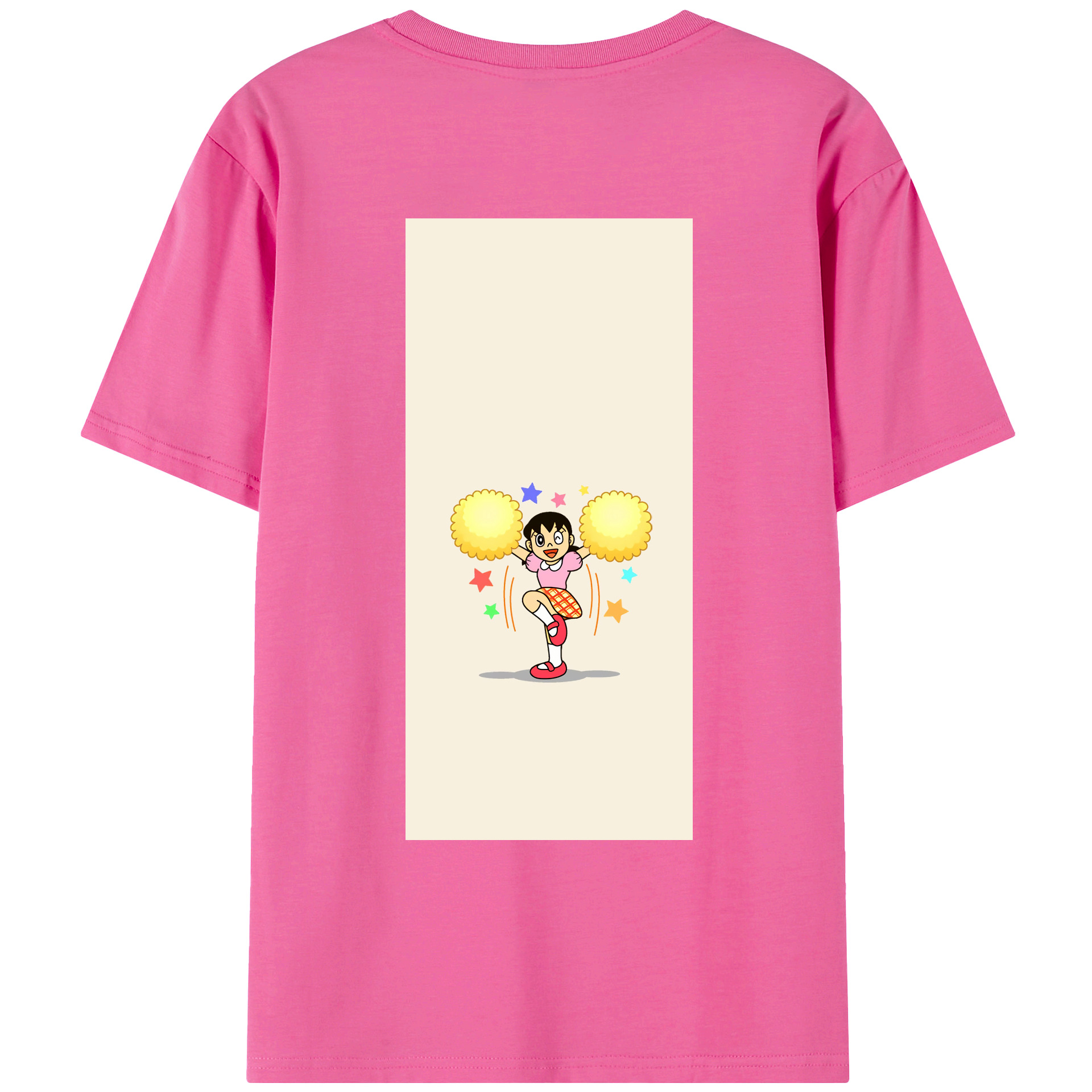（画像用） ドラえもん みなもと しずか Doraemon Shizuka Minamoto レディース半袖Tシャツ(バックプリント)